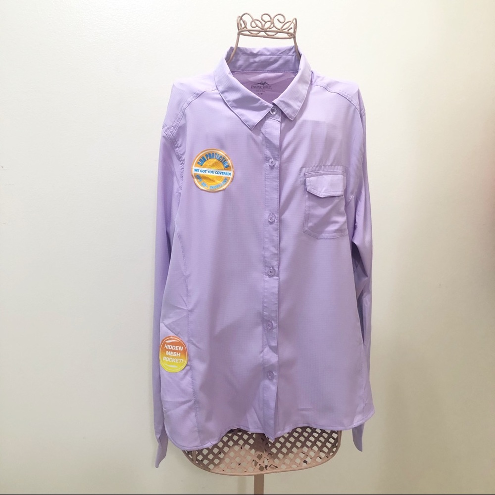 Pacific trail lavender button up
